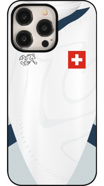 Coque iPhone 15 Pro Max - Maillot de football Suisse Extérieur personnalisable