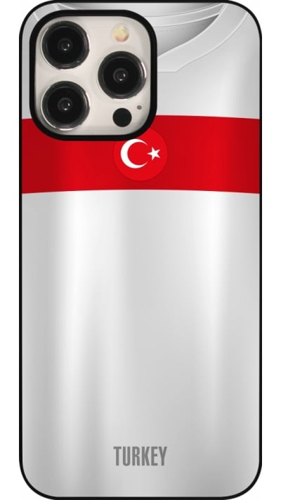 Coque iPhone 15 Pro Max - Maillot de football Turquie personnalisable