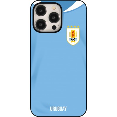 Coque iPhone 15 Pro Max - Maillot de football Uruguay 2022 personnalisable