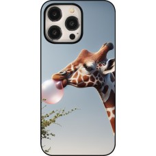 Coque iPhone 15 Pro Max - Girafe à bulle