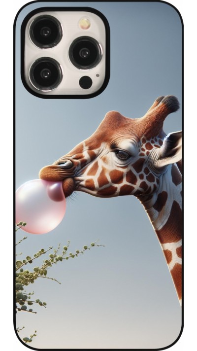 Coque iPhone 15 Pro Max - Girafe à bulle