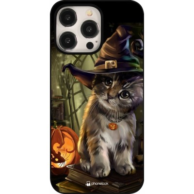 Coque iPhone 15 Pro Max - Halloween 21 Witch cat