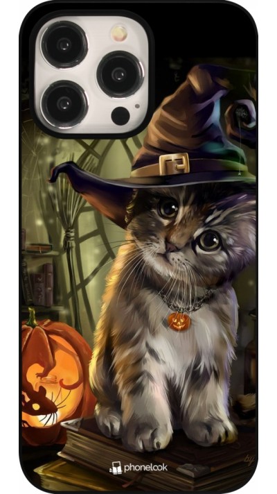 Coque iPhone 15 Pro Max - Halloween 21 Witch cat