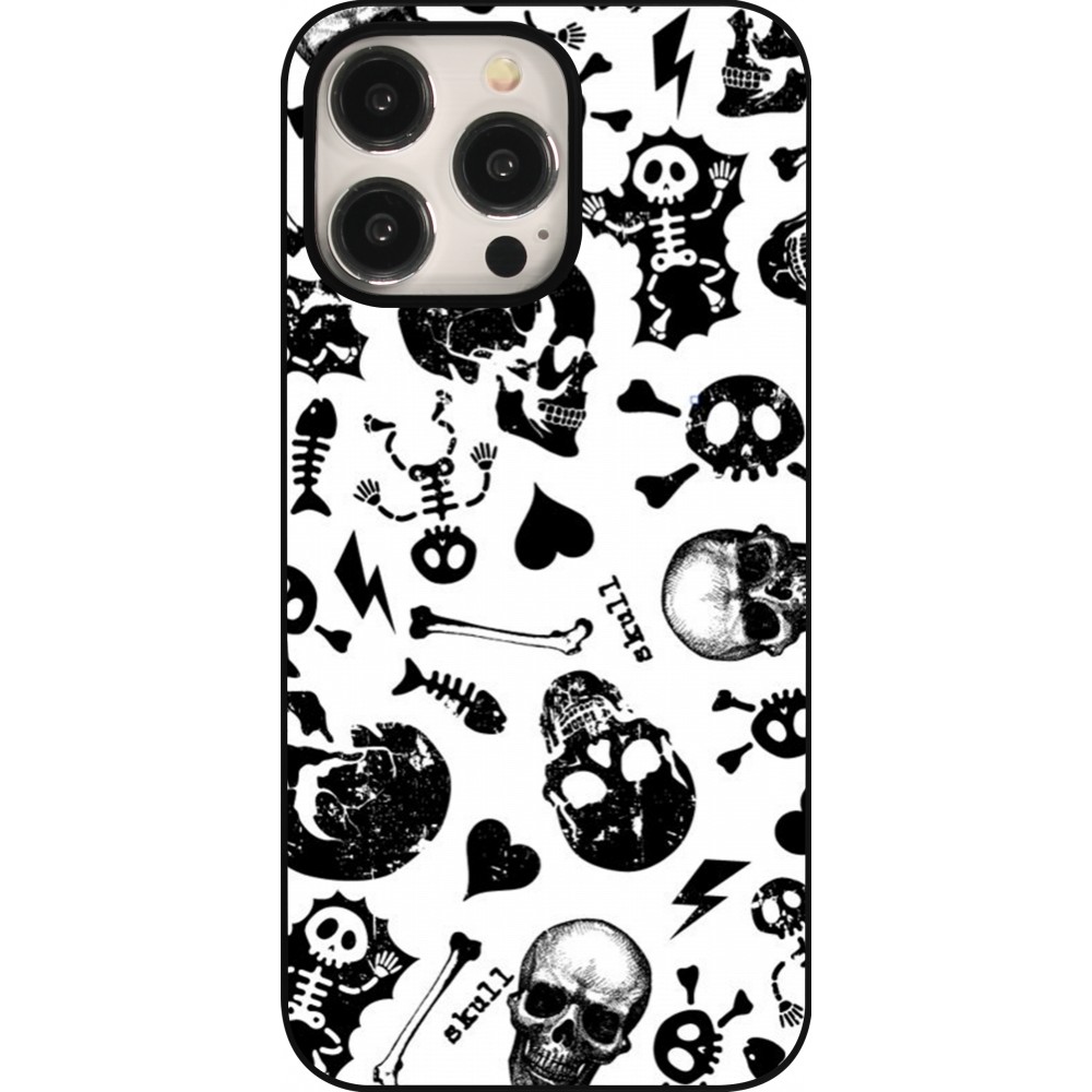 iPhone 15 Pro Max Case Hülle - Halloween 2024 skeleton mix