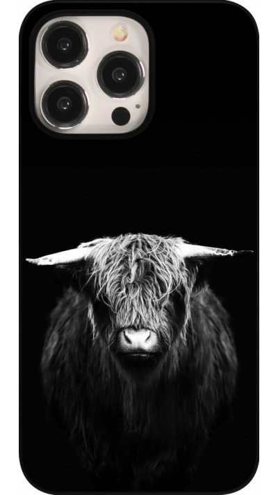 Coque iPhone 15 Pro Max - Highland calf black