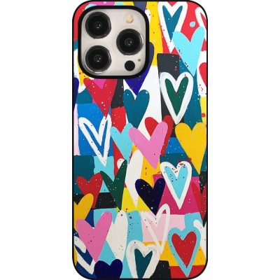 Coque iPhone 15 Pro Max - Joyful Hearts