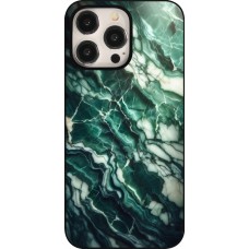 Coque iPhone 15 Pro Max - Marbre vert majestueux