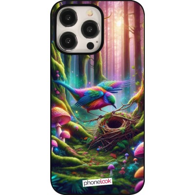 Coque iPhone 15 Pro Max - Oiseau Nid Forêt