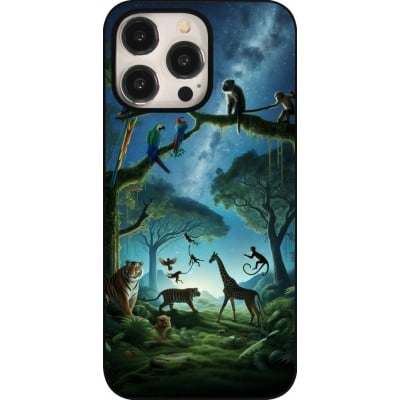 Coque iPhone 15 Pro Max - Paradis des animaux exotiques