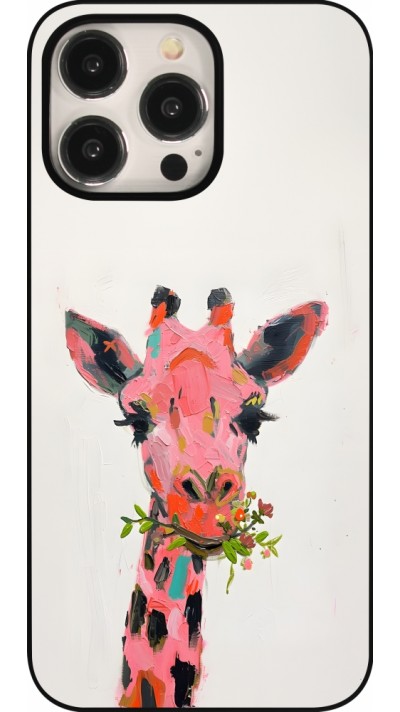 Coque iPhone 15 Pro Max - Pink Girafe Paint