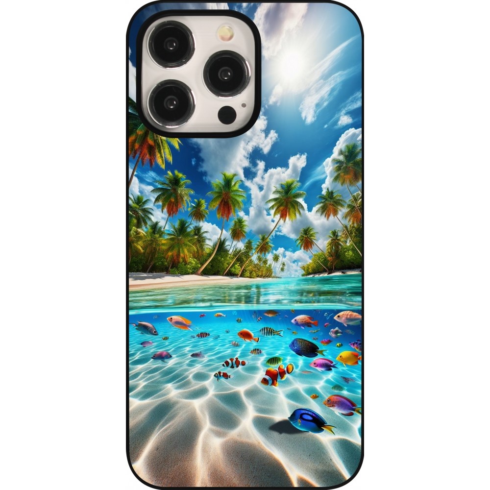 Coque iPhone 15 Pro Max - Plage Paradis