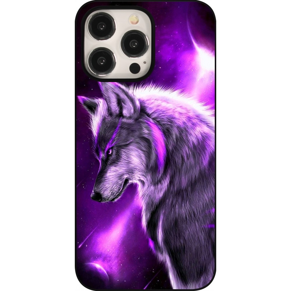 Coque iPhone 15 Pro Max - Purple Sky Wolf