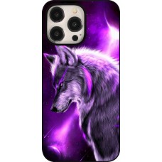 Coque iPhone 15 Pro Max - Purple Sky Wolf