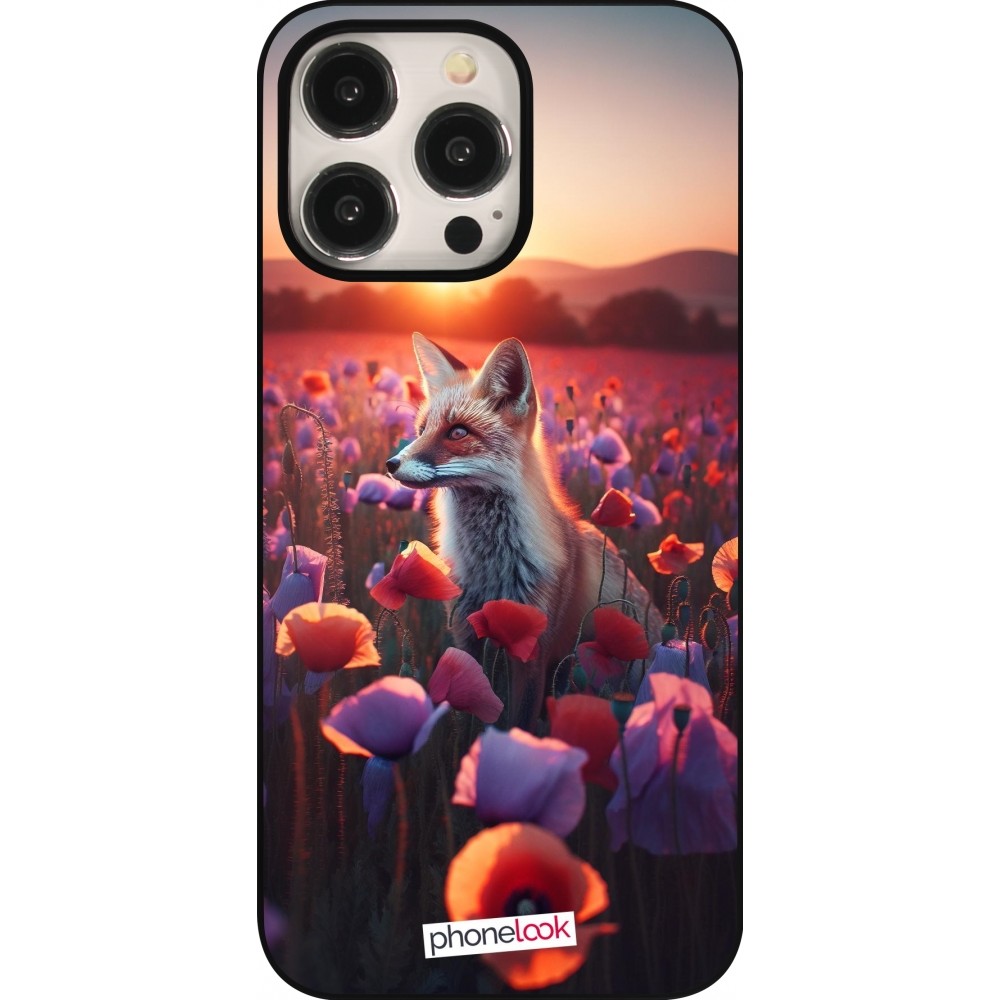 Coque iPhone 15 Pro Max - Renard pourpre au crépuscule