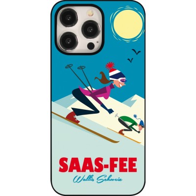 Coque iPhone 15 Pro Max - Saas-Fee Ski Downhill