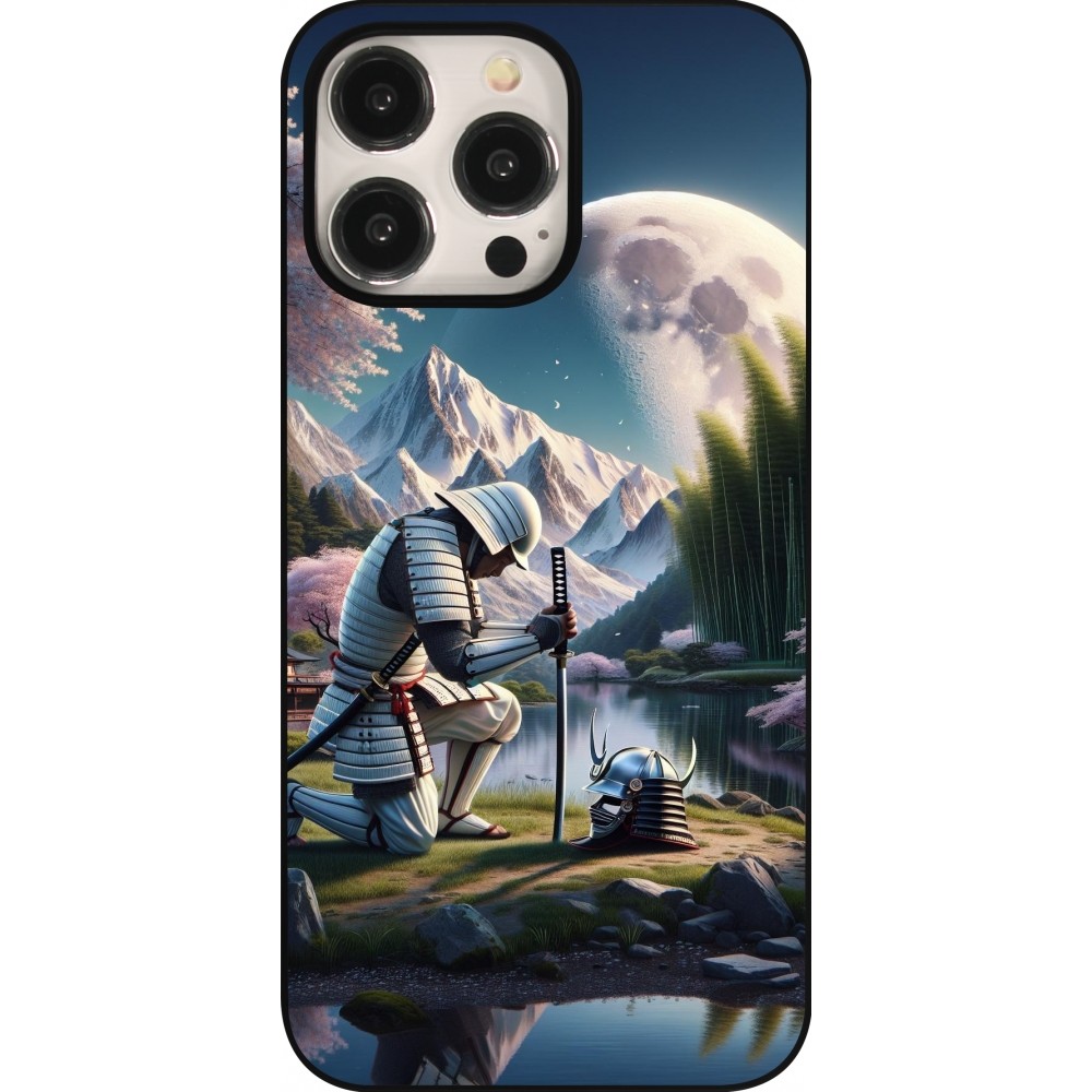 Coque iPhone 15 Pro Max - Samurai Katana Lune