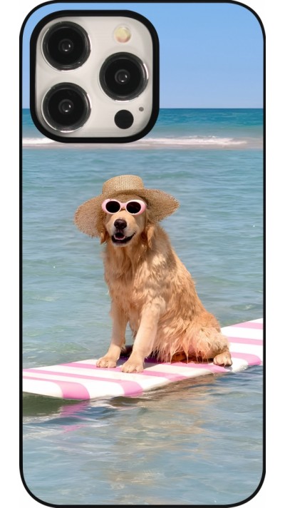 Coque iPhone 15 Pro Max - Summer Dog on Paddle