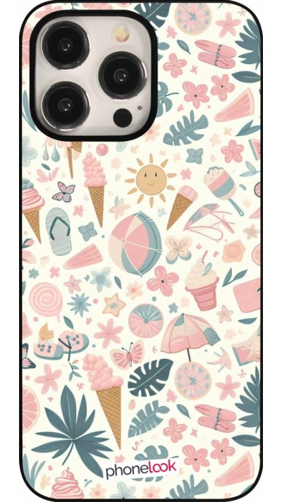 Coque iPhone 15 Pro Max - Summer Pink Pattern