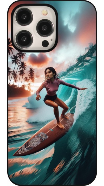 Coque iPhone 15 Pro Max - Surfeuse Balinaise