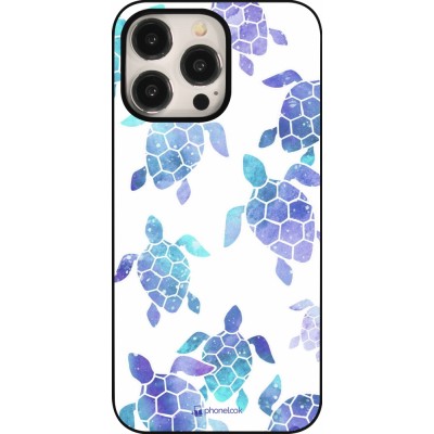 Coque iPhone 15 Pro Max - Turtles pattern watercolor