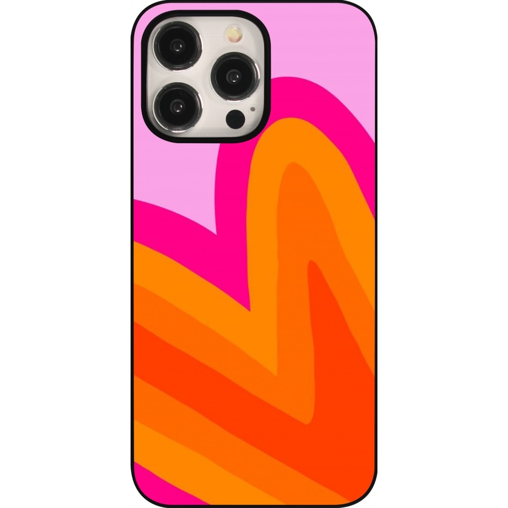 Coque iPhone 15 Pro Max - Valentine 2024 heart gradient