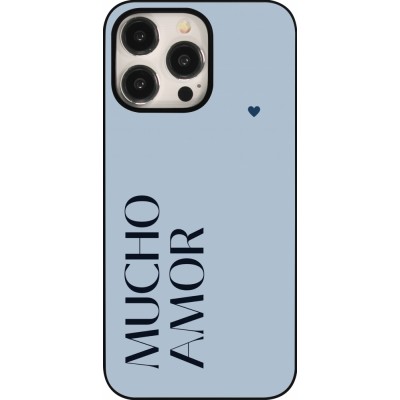 Coque iPhone 15 Pro Max - Valentine 2024 mucho amor azul