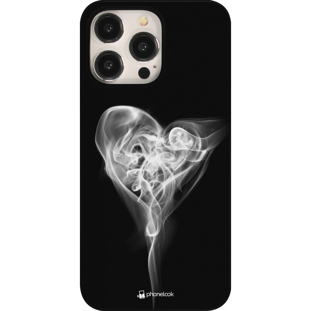 Coque iPhone 15 Pro Max - Valentine 2022 Black Smoke