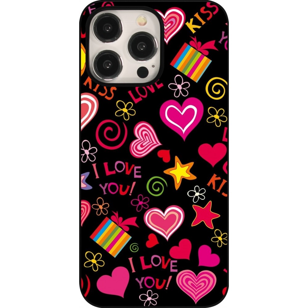 Coque iPhone 15 Pro Max - Valentine 2023 love symbols