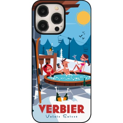 Coque iPhone 15 Pro Max - Verbier Mountain Jacuzzi