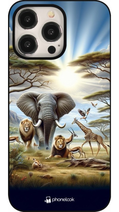 Coque iPhone 15 Pro Max - Vie sauvage africaine