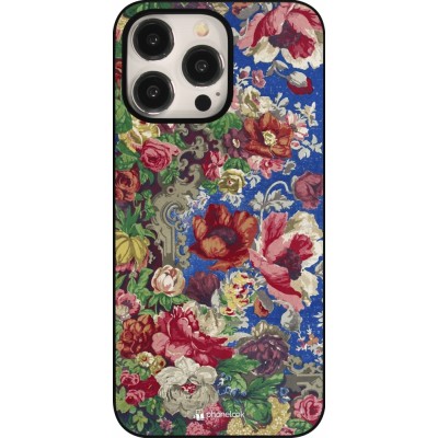 Coque iPhone 15 Pro Max - Vintage Art Flowers