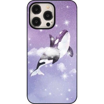 Coque iPhone 15 Pro Max - Whale in sparking stars