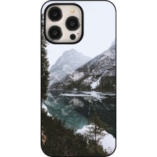 iPhone 15 Pro Max Case Hülle - Winter 22 snowy mountain and lake