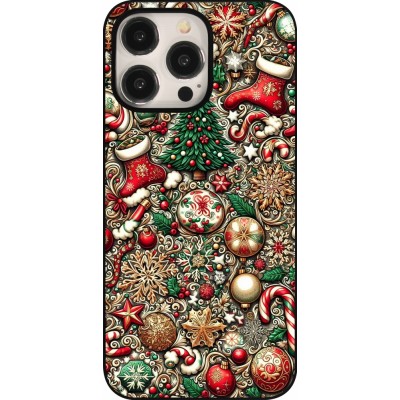 Coque iPhone 15 Pro Max - Noël 2023 micro pattern