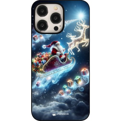 Coque iPhone 15 Pro Max - Noël 2023 Père Noël enchanté