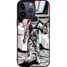 Coque iPhone 15 Pro Max - Silicone rigide noir Anaglyph Astronaut