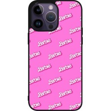 Coque iPhone 15 Pro Max - Silicone rigide noir Barbie Pattern