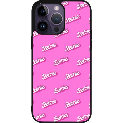 Coque iPhone 15 Pro Max - Silicone rigide noir Barbie Pattern