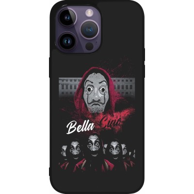 Coque iPhone 15 Pro Max - Silicone rigide noir Bella Ciao