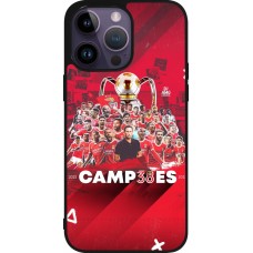 Coque iPhone 15 Pro Max - Silicone rigide noir Benfica Campeoes 2023