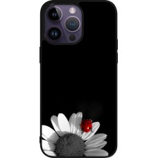 Coque iPhone 15 Pro Max - Silicone rigide noir Black and white Cox