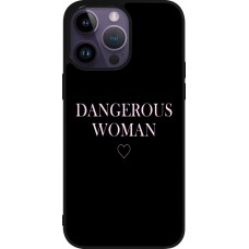 Coque iPhone 15 Pro Max - Silicone rigide noir Dangerous woman