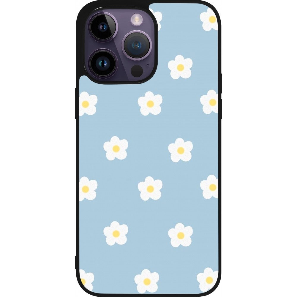 Coque iPhone 15 Pro Max - Silicone rigide noir Easter 2024 daisy flower