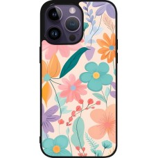 Coque iPhone 15 Pro Max - Silicone rigide noir Easter 2024 spring flowers