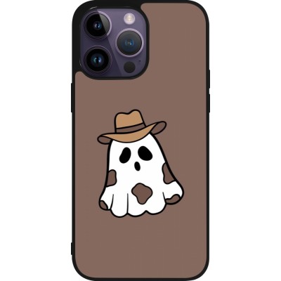 Coque iPhone 15 Pro Max - Silicone rigide noir Halloween 2024 cowboy ghost