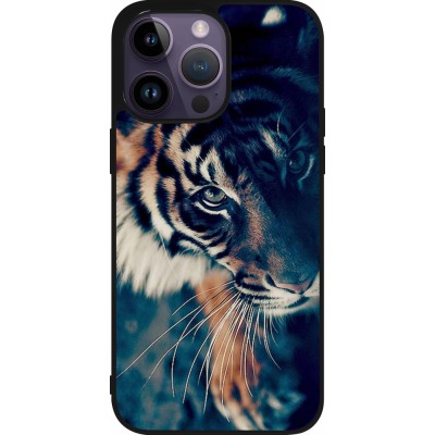 Coque iPhone 15 Pro Max - Silicone rigide noir Incredible Lion