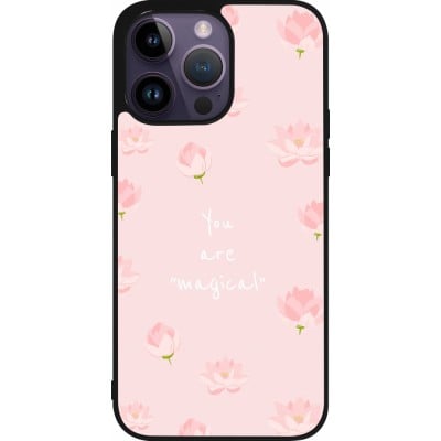 Coque iPhone 15 Pro Max - Silicone rigide noir Mom 2023 your are magical