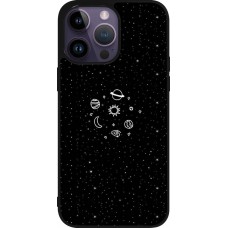 Coque iPhone 15 Pro Max - Silicone rigide noir Space Doodle