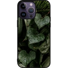 Coque iPhone 15 Pro Max - Silicone rigide noir Spring 23 fresh plants