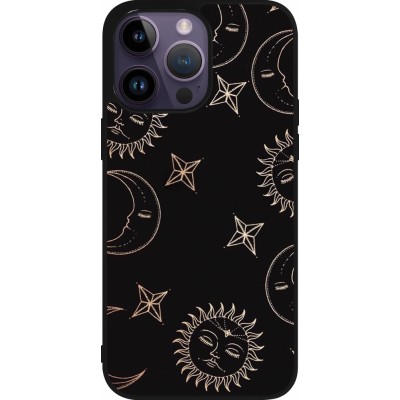 Coque iPhone 15 Pro Max - Silicone rigide noir Suns and Moons